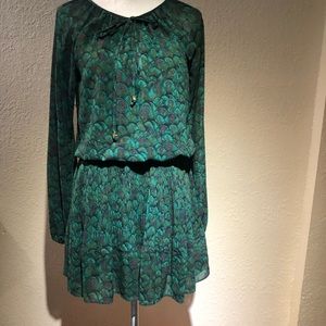 Micheal kors peacock design dress.